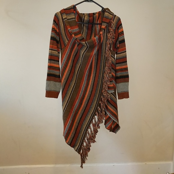 Asymmetric multi-style boho cardigan light jacket - Picture 2 of 8